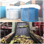 Planta de biogás doméstica de tamaño mediano